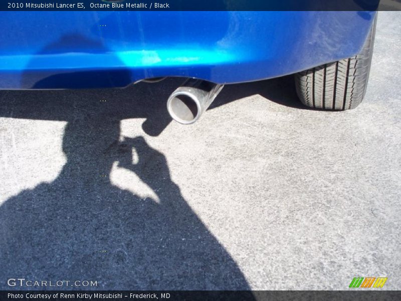 Octane Blue Metallic / Black 2010 Mitsubishi Lancer ES