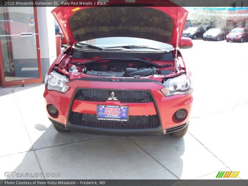 Rally Red Metallic / Black 2010 Mitsubishi Outlander ES
