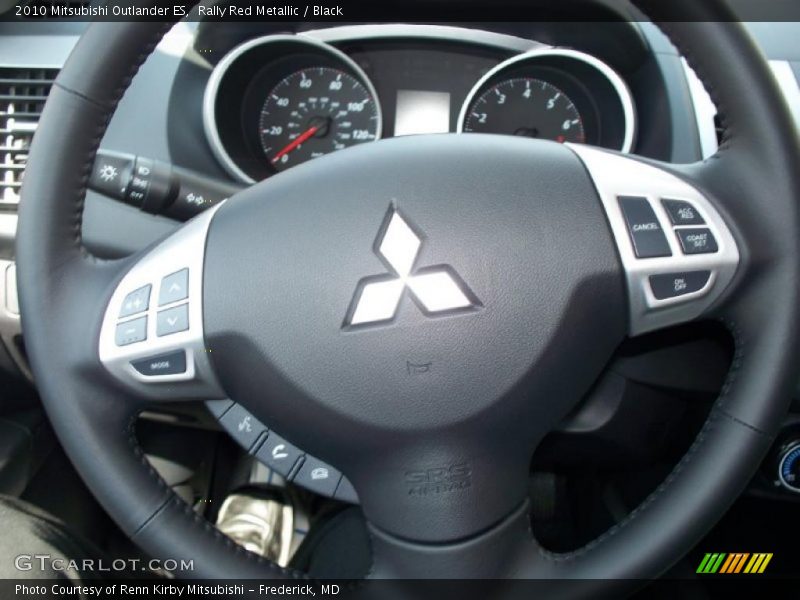 Rally Red Metallic / Black 2010 Mitsubishi Outlander ES