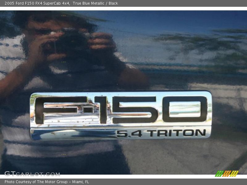 True Blue Metallic / Black 2005 Ford F150 FX4 SuperCab 4x4