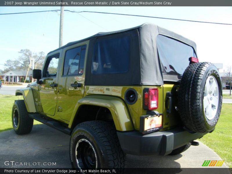 Rescue Green Metallic / Dark Slate Gray/Medium Slate Gray 2007 Jeep Wrangler Unlimited Sahara