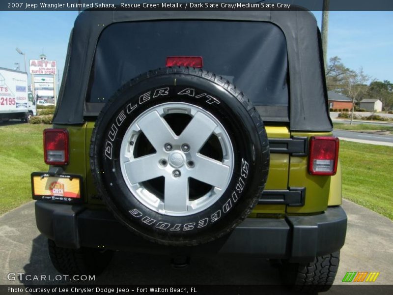 Rescue Green Metallic / Dark Slate Gray/Medium Slate Gray 2007 Jeep Wrangler Unlimited Sahara