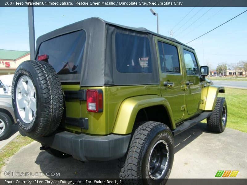 Rescue Green Metallic / Dark Slate Gray/Medium Slate Gray 2007 Jeep Wrangler Unlimited Sahara