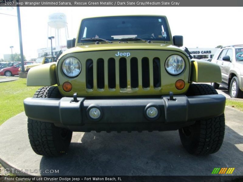 Rescue Green Metallic / Dark Slate Gray/Medium Slate Gray 2007 Jeep Wrangler Unlimited Sahara