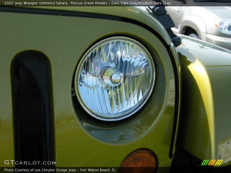 Rescue Green Metallic / Dark Slate Gray/Medium Slate Gray 2007 Jeep Wrangler Unlimited Sahara