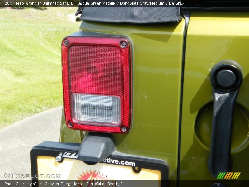 Rescue Green Metallic / Dark Slate Gray/Medium Slate Gray 2007 Jeep Wrangler Unlimited Sahara