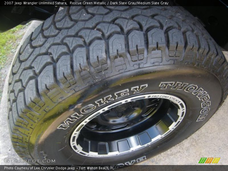 Rescue Green Metallic / Dark Slate Gray/Medium Slate Gray 2007 Jeep Wrangler Unlimited Sahara