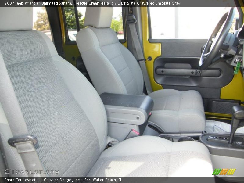 Rescue Green Metallic / Dark Slate Gray/Medium Slate Gray 2007 Jeep Wrangler Unlimited Sahara
