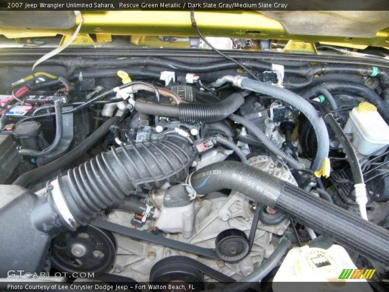 Rescue Green Metallic / Dark Slate Gray/Medium Slate Gray 2007 Jeep Wrangler Unlimited Sahara