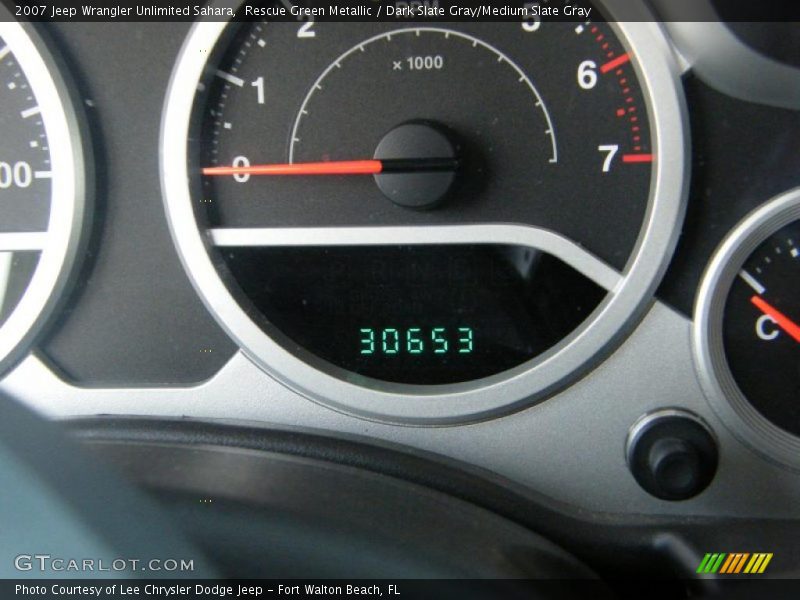 Rescue Green Metallic / Dark Slate Gray/Medium Slate Gray 2007 Jeep Wrangler Unlimited Sahara