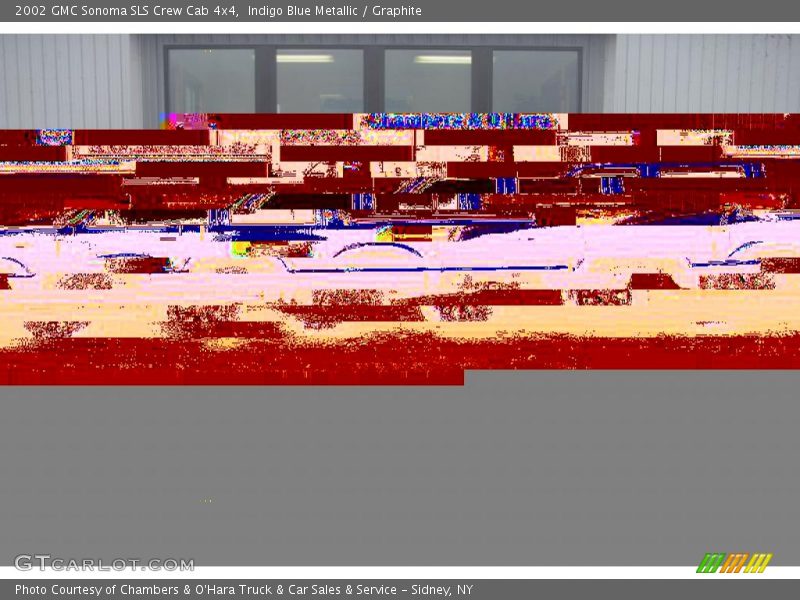 Indigo Blue Metallic / Graphite 2002 GMC Sonoma SLS Crew Cab 4x4