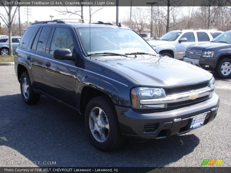Graphite Metallic / Light Gray 2007 Chevrolet TrailBlazer LS 4x4