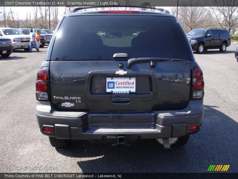 Graphite Metallic / Light Gray 2007 Chevrolet TrailBlazer LS 4x4