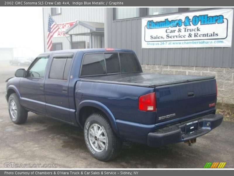 Indigo Blue Metallic / Graphite 2002 GMC Sonoma SLS Crew Cab 4x4