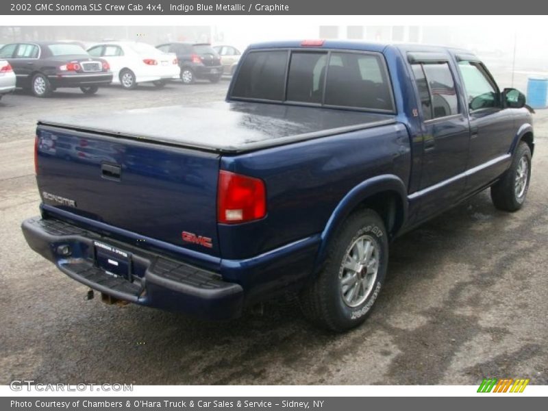 Indigo Blue Metallic / Graphite 2002 GMC Sonoma SLS Crew Cab 4x4