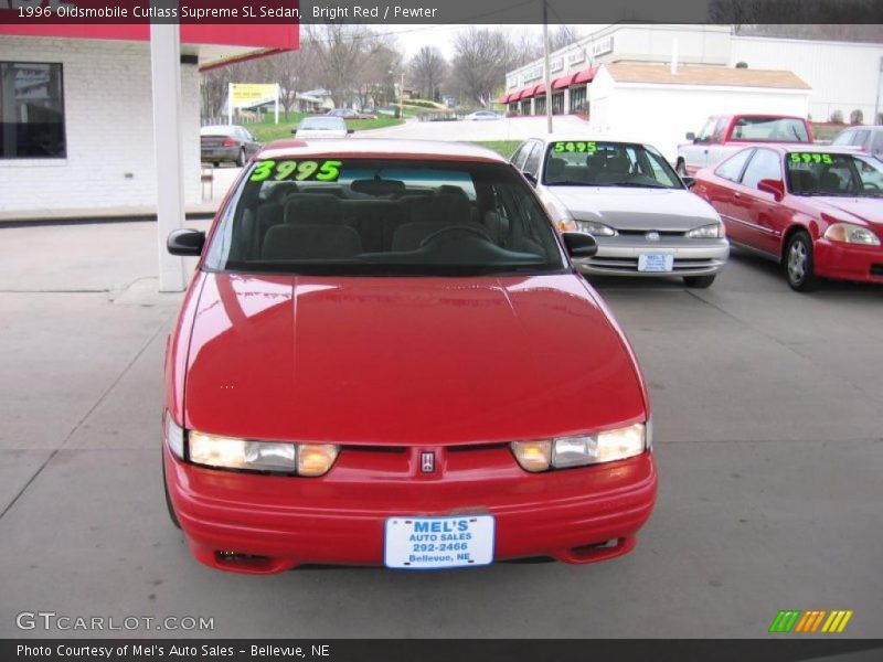 Bright Red / Pewter 1996 Oldsmobile Cutlass Supreme SL Sedan