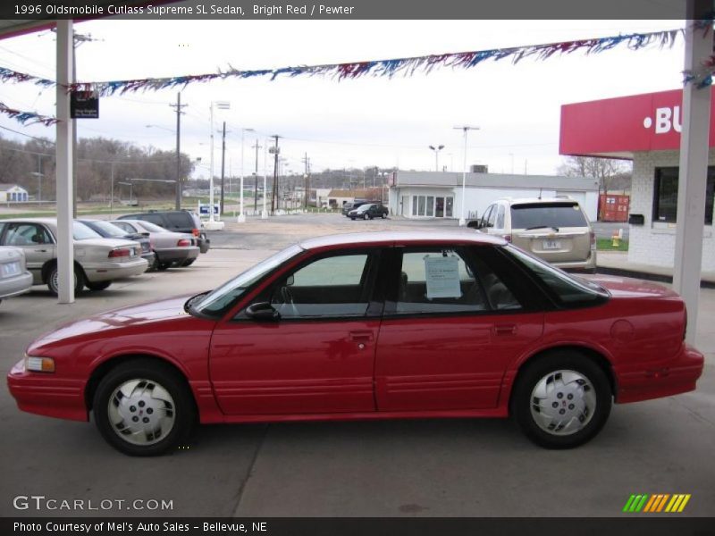 Bright Red / Pewter 1996 Oldsmobile Cutlass Supreme SL Sedan