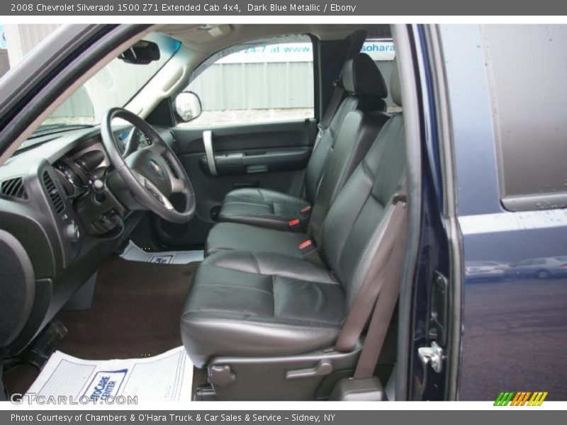 Dark Blue Metallic / Ebony 2008 Chevrolet Silverado 1500 Z71 Extended Cab 4x4