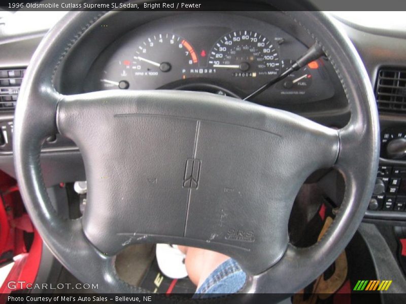 Bright Red / Pewter 1996 Oldsmobile Cutlass Supreme SL Sedan