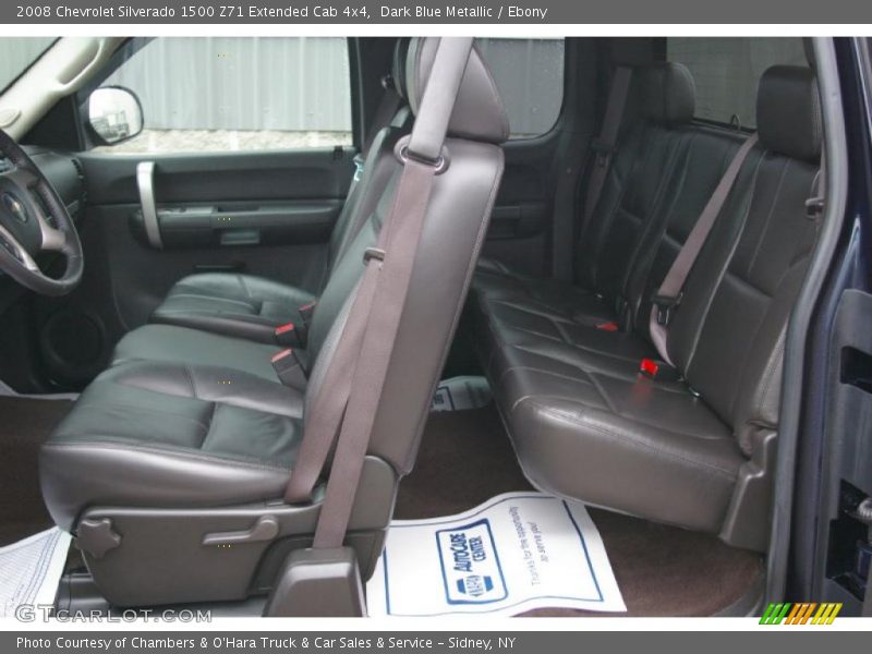 Dark Blue Metallic / Ebony 2008 Chevrolet Silverado 1500 Z71 Extended Cab 4x4