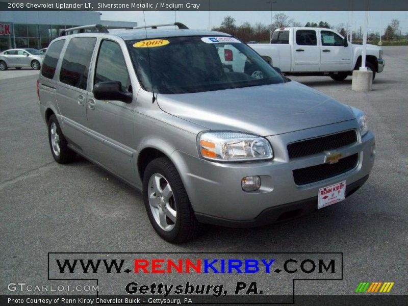 Silverstone Metallic / Medium Gray 2008 Chevrolet Uplander LT