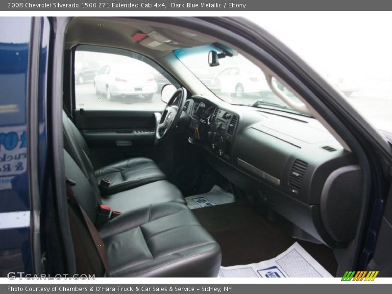 Dark Blue Metallic / Ebony 2008 Chevrolet Silverado 1500 Z71 Extended Cab 4x4