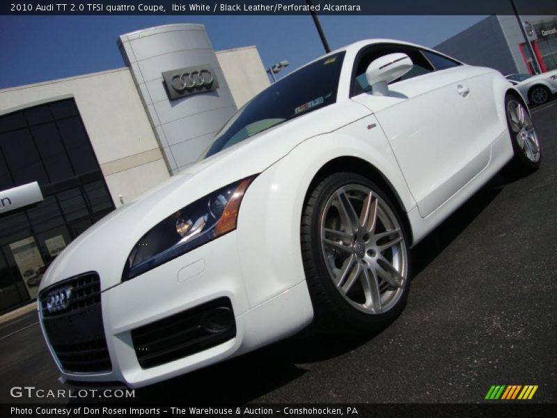 Ibis White / Black Leather/Perforated Alcantara 2010 Audi TT 2.0 TFSI quattro Coupe