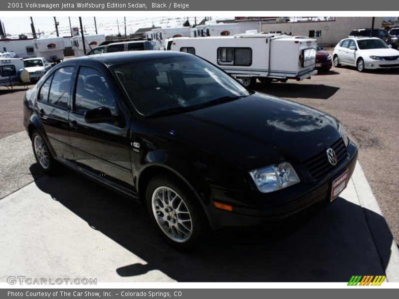 Black / Beige 2001 Volkswagen Jetta Wolfsburg Edition Sedan