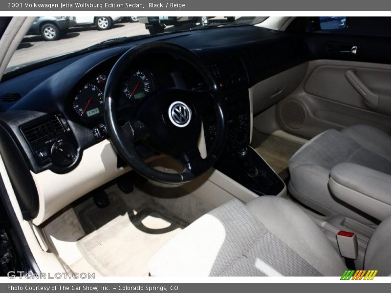 Black / Beige 2001 Volkswagen Jetta Wolfsburg Edition Sedan