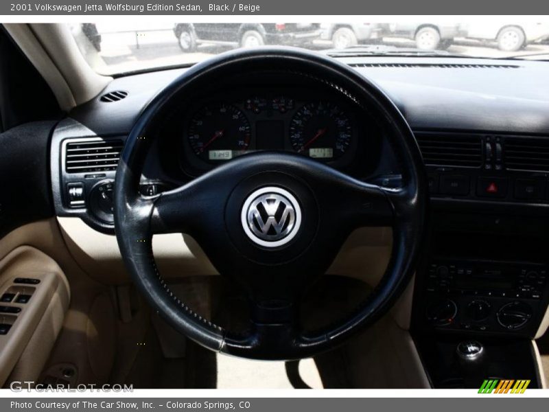 Black / Beige 2001 Volkswagen Jetta Wolfsburg Edition Sedan