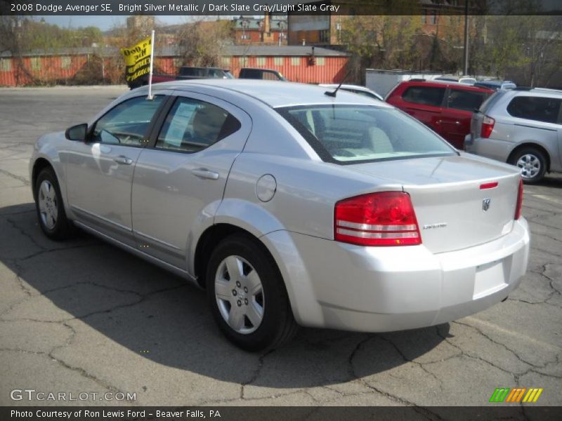 Bright Silver Metallic / Dark Slate Gray/Light Slate Gray 2008 Dodge Avenger SE