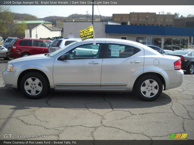 Bright Silver Metallic / Dark Slate Gray/Light Slate Gray 2008 Dodge Avenger SE