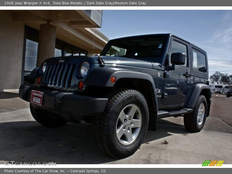 Steel Blue Metallic / Dark Slate Gray/Medium Slate Gray 2008 Jeep Wrangler X 4x4