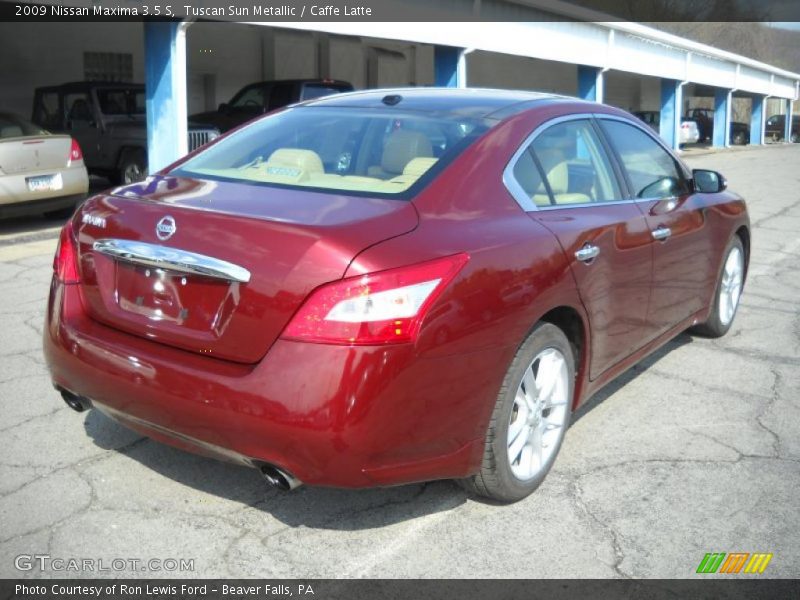 Tuscan Sun Metallic / Caffe Latte 2009 Nissan Maxima 3.5 S