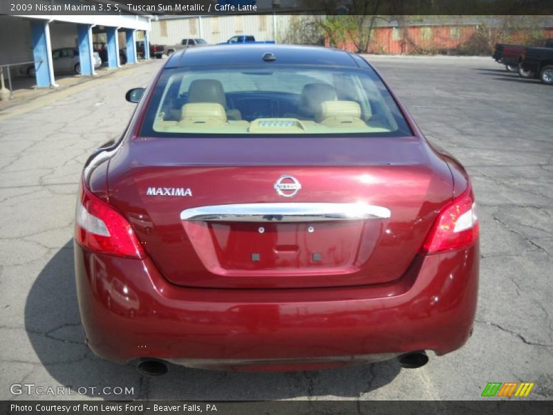 Tuscan Sun Metallic / Caffe Latte 2009 Nissan Maxima 3.5 S