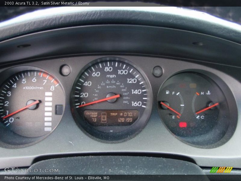 Satin Silver Metallic / Ebony 2003 Acura TL 3.2