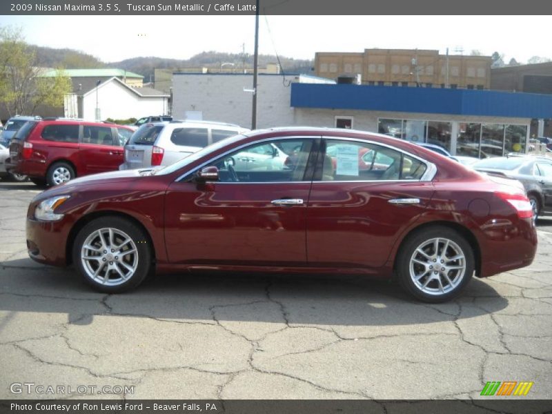 Tuscan Sun Metallic / Caffe Latte 2009 Nissan Maxima 3.5 S