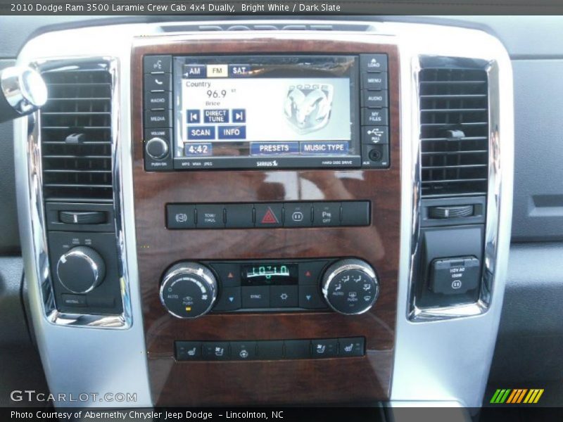 Bright White / Dark Slate 2010 Dodge Ram 3500 Laramie Crew Cab 4x4 Dually