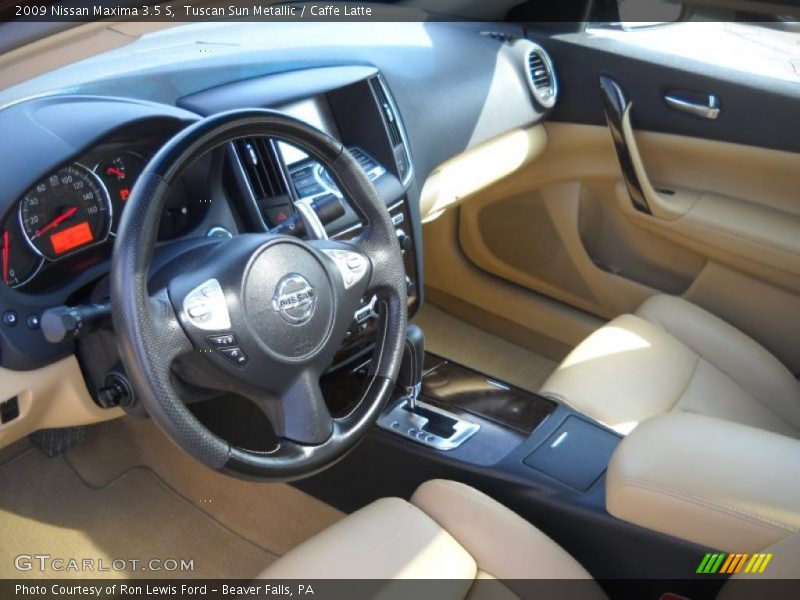 Tuscan Sun Metallic / Caffe Latte 2009 Nissan Maxima 3.5 S