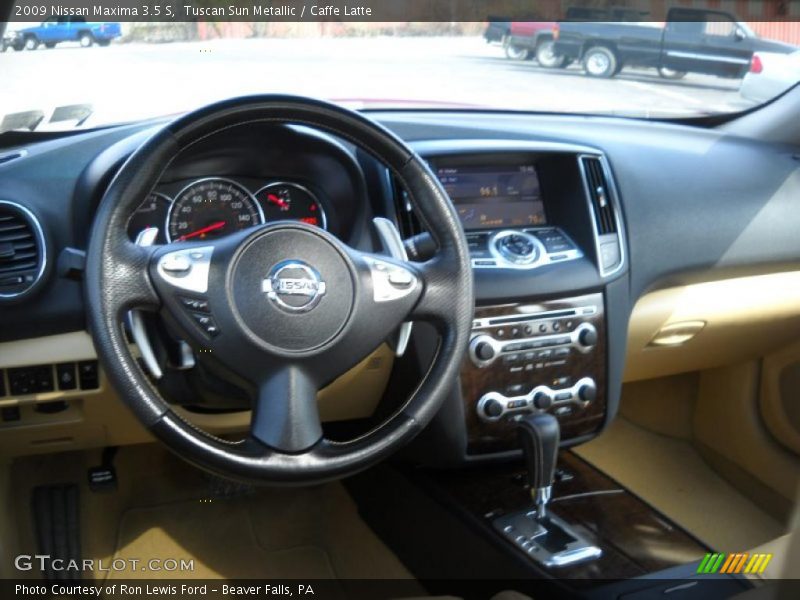 Tuscan Sun Metallic / Caffe Latte 2009 Nissan Maxima 3.5 S