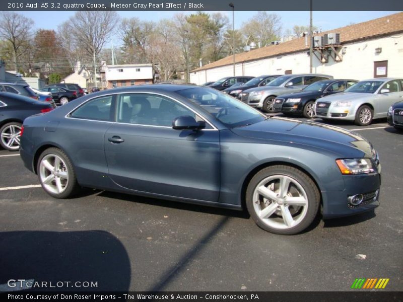 Meteor Gray Pearl Effect / Black 2010 Audi A5 3.2 quattro Coupe