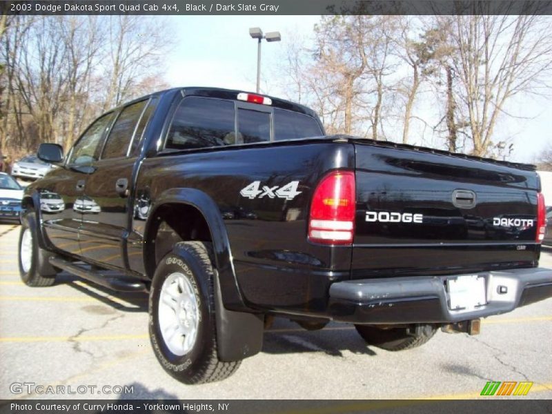 Black / Dark Slate Gray 2003 Dodge Dakota Sport Quad Cab 4x4