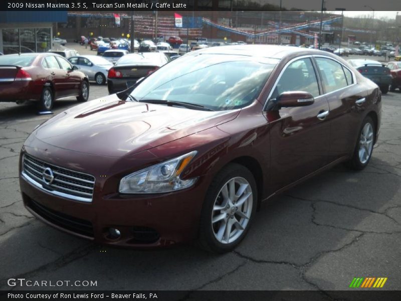 Tuscan Sun Metallic / Caffe Latte 2009 Nissan Maxima 3.5 S
