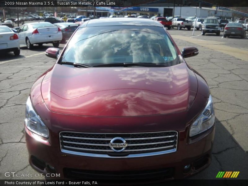 Tuscan Sun Metallic / Caffe Latte 2009 Nissan Maxima 3.5 S