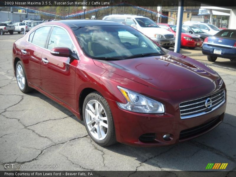 Tuscan Sun Metallic / Caffe Latte 2009 Nissan Maxima 3.5 S