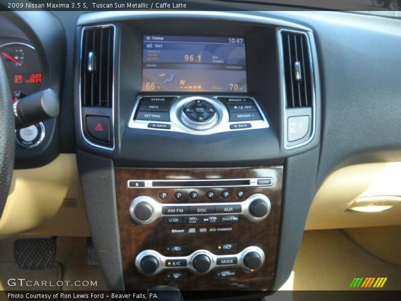 Tuscan Sun Metallic / Caffe Latte 2009 Nissan Maxima 3.5 S