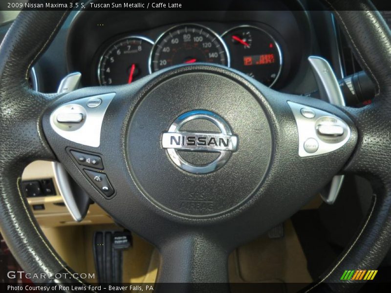 Tuscan Sun Metallic / Caffe Latte 2009 Nissan Maxima 3.5 S