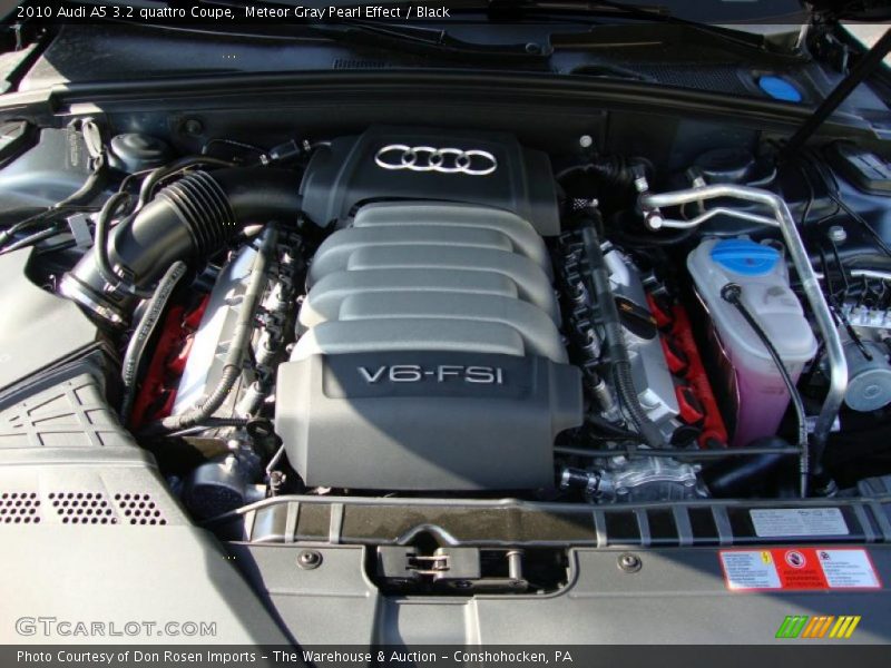 Meteor Gray Pearl Effect / Black 2010 Audi A5 3.2 quattro Coupe