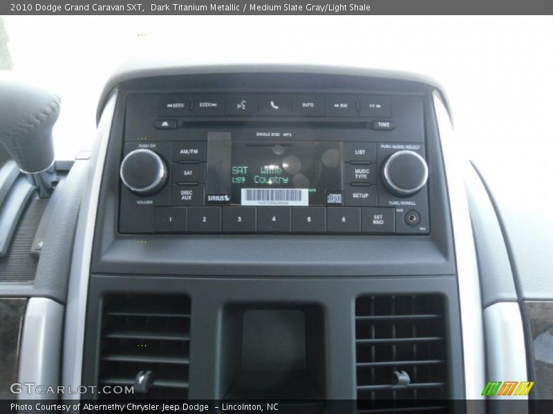 Dark Titanium Metallic / Medium Slate Gray/Light Shale 2010 Dodge Grand Caravan SXT