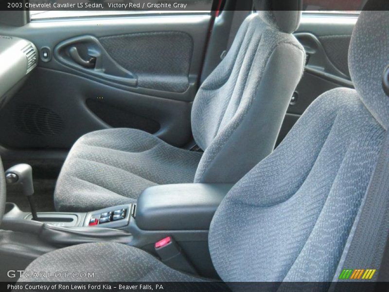 Victory Red / Graphite Gray 2003 Chevrolet Cavalier LS Sedan